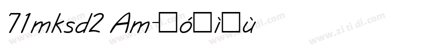 71mksd2 Am字体转换